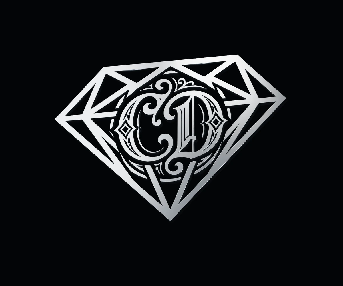 Three-dimensional Clearest Discoveries diamond monogram